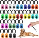 30 Pcs Dog Training Clicker, Pet Behavioral Training Clickers with Wrist Strap Bird Clicker Cat Clickers Puppy Trainings Supplies for Dogs Cats Horses Birds Behavioral Train Accessories