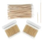 300 Pcs Cotton Swabs Set For Pet Owners, 100 Pcs 6 Inch Long Cotton Swabs & 200 Pcs Cotton Swabs, Pet Supplies For Dogs Cats, Eyes Ears & Nose Cleaning Solution