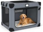 36 Inch Collapsible Soft Dog Crates with 3-Door & Mesh Windows for Travel