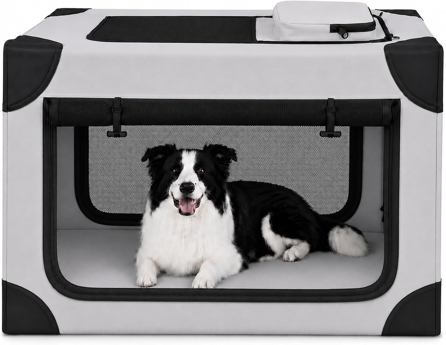 36 Inch Portable Collapsible Soft Dog Crate for Large Dogs 36 Inch Portable Collapsible Soft Dog Crate for Large Dogs