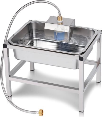 3Gal Automatic Dog Water Bowl Dispenser for Large Dogs Outdoor