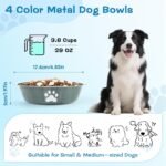 4 Pack Stainless Steel Dog Bowls, 29 OZ Metal Dog Bowls, 3.6 Cups - Image 2