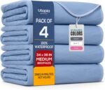 4 Pack Waterproof Reusable Heavy Absorbency Incontinence Bed Pads 34"x36"