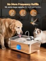 4.2Gal Dog Water Fountain for Large Dogs, 16L Dog Fountain Water Bowl - Image 2