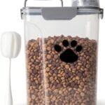 5-7Lbs Airtight Dog Cat Food Storage Container with cleaning brush