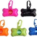5 PCS Bone Shaped Poop Bag Dispenser (Random Color)
