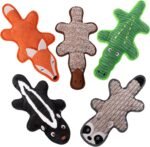 5 Pack No Stuffing Squeaky Dog Toys for Large Dogs - Interactive Durable Plush Chew Toy with Crinkle Paper, Safe Pet Toy for Small to Large Breed, Ideal for Puppy Gifts & Tug of War Toys