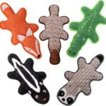 5 Pack No Stuffing Squeaky Dog Toys for Large Dogs – Interactive Durable Plush Chew Toy with Crinkle Paper, Safe Pet Toy for Small to Large Breed, Ideal for Puppy Gifts & Tug of War Toys