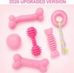 6 Pack Puppy Teething Chew Toys, Soft Dental Dog Toys for Small Dogs - Image 2