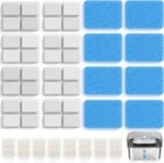 8 Pack Dog Water Fountain Filter Replacement Fit for Sharlovy W10 Pro
