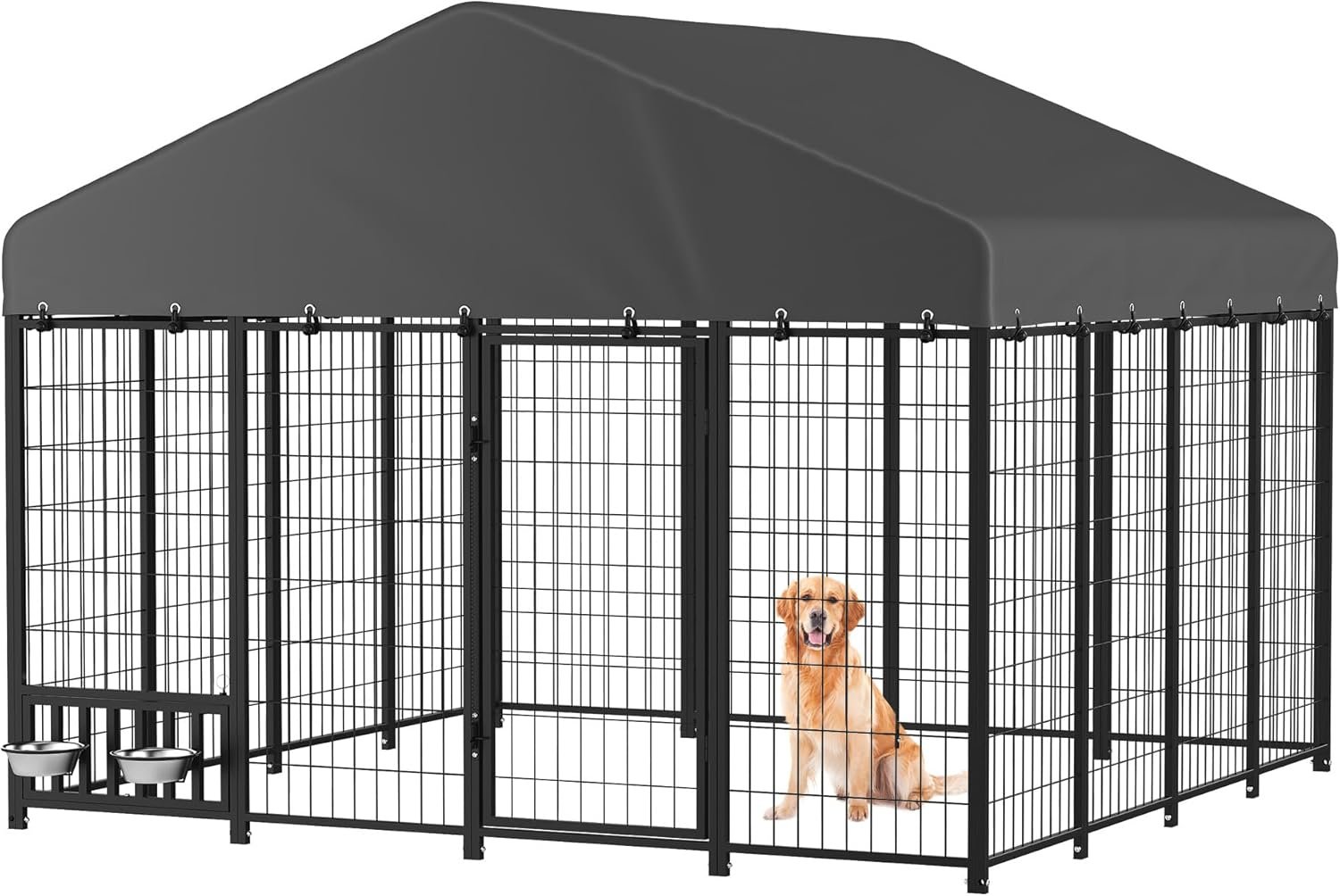 8×8 Ft Outdoor Dog Kennel, Medium Dog Run 8×8 Ft Outdoor Dog Kennel, Medium Dog Run