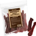 A Freschi srl® Buffalo Dog Treats, All-Natural Buffalo Jerky, 12 oz