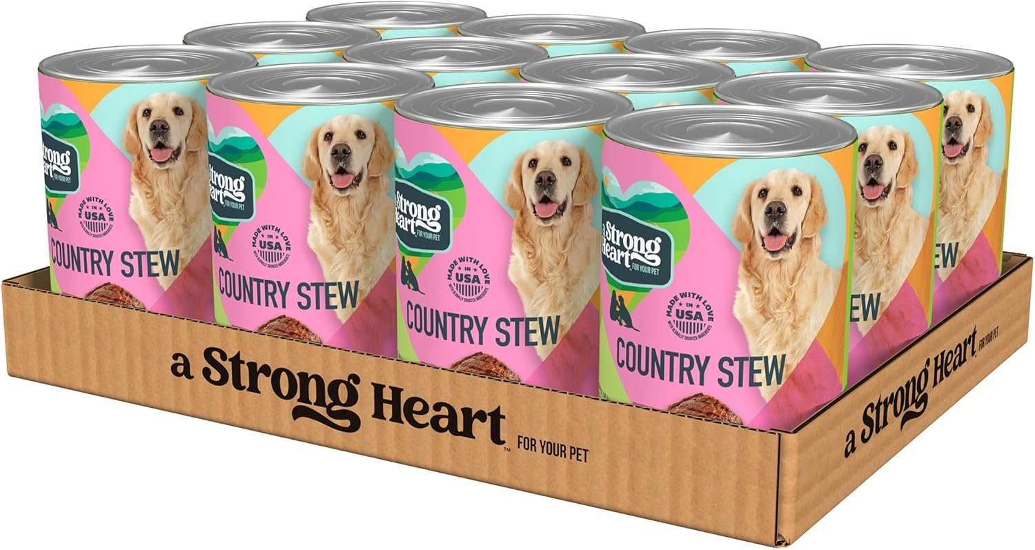 A Strong Heart Country Stew Dog Food, All Life Stages, 22oz, 12pk A Strong Heart Country Stew Dog Food, All Life Stages, 22oz, 12pk