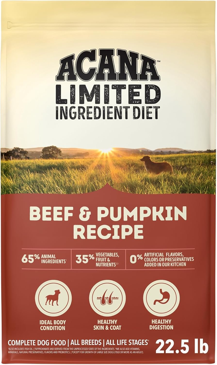 ACANA Singles Limited Ingredient High Protein Dry Dog Food Beef 22.5lb Bag ACANA Singles Limited Ingredient High Protein Dry Dog Food Beef 22.5lb Bag