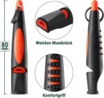 ACME Alpha 210.5 Dog Training Whistle with Enhanced Ergonomic Grip. BPA-Free Plastic. 110 dBA. Standardized Frequency for Smaller Dogs. Weatherproof. Made in the UK (Black on Day Glow Orange) - Image 2