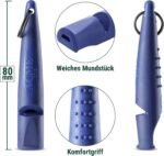ACME Alpha 210.5 Professional Dog Training Whistle with Enhanced Ergonomic Grip. BPA-Free Plastic. 110 dBA. Standardized Frequency for Smaller Dogs. Weatherproof. Made in the UK (Baltic Blue) - Image 2