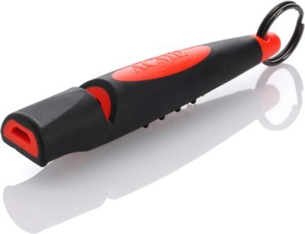ACME Alpha 210.5 Dog Training Whistle with Enhanced Ergonomic Grip. BPA-Free Plastic. 110 dBA. Standardized Frequency for Smaller Dogs. Weatherproof. Made in the UK (Black on Day Glow Orange)