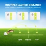 ALL FOR PAWS Automatic Dog Ball Launcher, Interactive Fetch Toy for Medium to Large Dogs, Rechargeable Pet Ball Thrower Machine for Outdoor Play, 6 Pcs 2.5-Inch Balls Included - Image 2