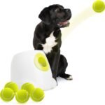 ALL FOR PAWS Automatic Dog Ball Launcher Maxi, Interactive Ball Thrower Dog Toys Includes 6pcs Tennis Balls for Large Dogs