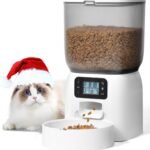 ANDOLL HOME Automatic Cat Feeder, Timed Cat＆Dog Dry Food Dispenser