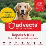 Advecta Ultra Flea and Tick Topical for Dogs 21-55 lbs, 4-Mo Supply