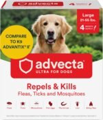 Advecta Ultra Flea and Tick Topical for Dogs 21-55 lbs, 4-Mo Supply