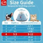 Agape Soft Dog Cone for Small Dogs & Cats, Recovery Collar to Stop Licking - Image 2