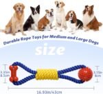 Aitmexcn Dog Rope Toy, Interactive Tug of War Toy for Medium and Large Dogs - Image 2