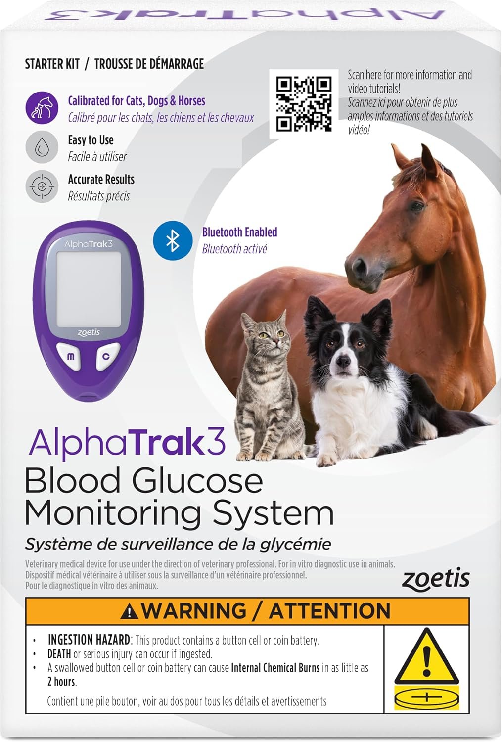 AlphaTrak3 Blood Glucose Monitoring Kit for Diabetic Dogs, Cats & Horses AlphaTrak3 Blood Glucose Monitoring Kit for Diabetic Dogs, Cats & Horses