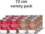 Amazon Basics Chopped Ground Dinner Wet Dog Food Variety Pack, Filet Mignon Flavor and with Beef, Made with Natural Ingredients, 13.2oz Cans (Pack of 12) - Image 2