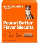 Amazon Basics Crunchy Dog Biscuits Peanut Butter Flavor Dog Treats 5 lb. Box