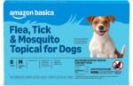 Amazon Basics Flea, Tick & Mosquito Topical Treatment & Prevention for Medium Dogs (11-20 pounds), Fast-Acting, Kills Fleas, Eggs & Larvae, 30 Day Protection, 6 Count, Packaging May Vary