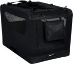 Amazon Basics Foldable Portable Soft Pet Dog Crate Carrier Kennel, 36 x 24 x 24 inches, Black