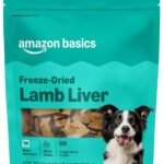 Amazon Basics Freeze-Dried Raw Single Ingredient Dog Treats, Lamb Liver, High Protein, Healthy Training Treats or Meal Topper for all Dogs, Grain-Free, 3.3oz (Previously Wag)
