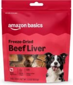 Amazon Basics Freeze-Dried Raw Single Ingredient Dog Treats (Previously Wag), Beef Liver, High Protein, Grain-Free, 3.3 Ounce (Pack of 1), Packaging may vary