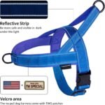 Annchwool No Pull Dog Harness with Soft Padded Handle & Front Clip(Blue,L) - Image 2