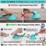 Askhald Dog Toys Chew Toys for Aggressive chewers, Puppy Training Treats Teething Rope Toys for Boredom Dog Puzzle Treat Food Dispensing Ball Toys for Puppies Teething (Blue) - Image 2