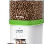 Automatic Cat Feeder – 4L Timed Auto Pet Feeder for Cat and Dog with Dry Food Dispenser, 180-day Battery Life, 1-6 Meals Per Day, 1-16 Portion, Desiccant Bag Keeps Food Fresh