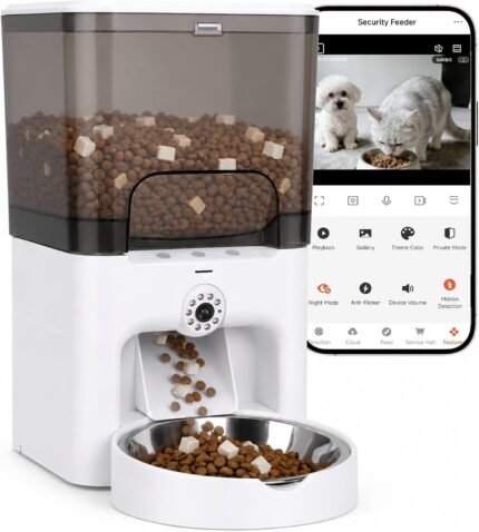Automatic Cat Feeder with Camera,  Auto Cat Feeder for Cats & Dogs