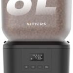 Automatic Dog Feeder – 8L/34 Cups Large Capacity Automatic Cat Food Dispenser with LCD Screen, Large Food Tray, Battery Operated, Timed Cat Feeder, Up to 50 Portions 6 Meals Per Day, Keeps Fresh