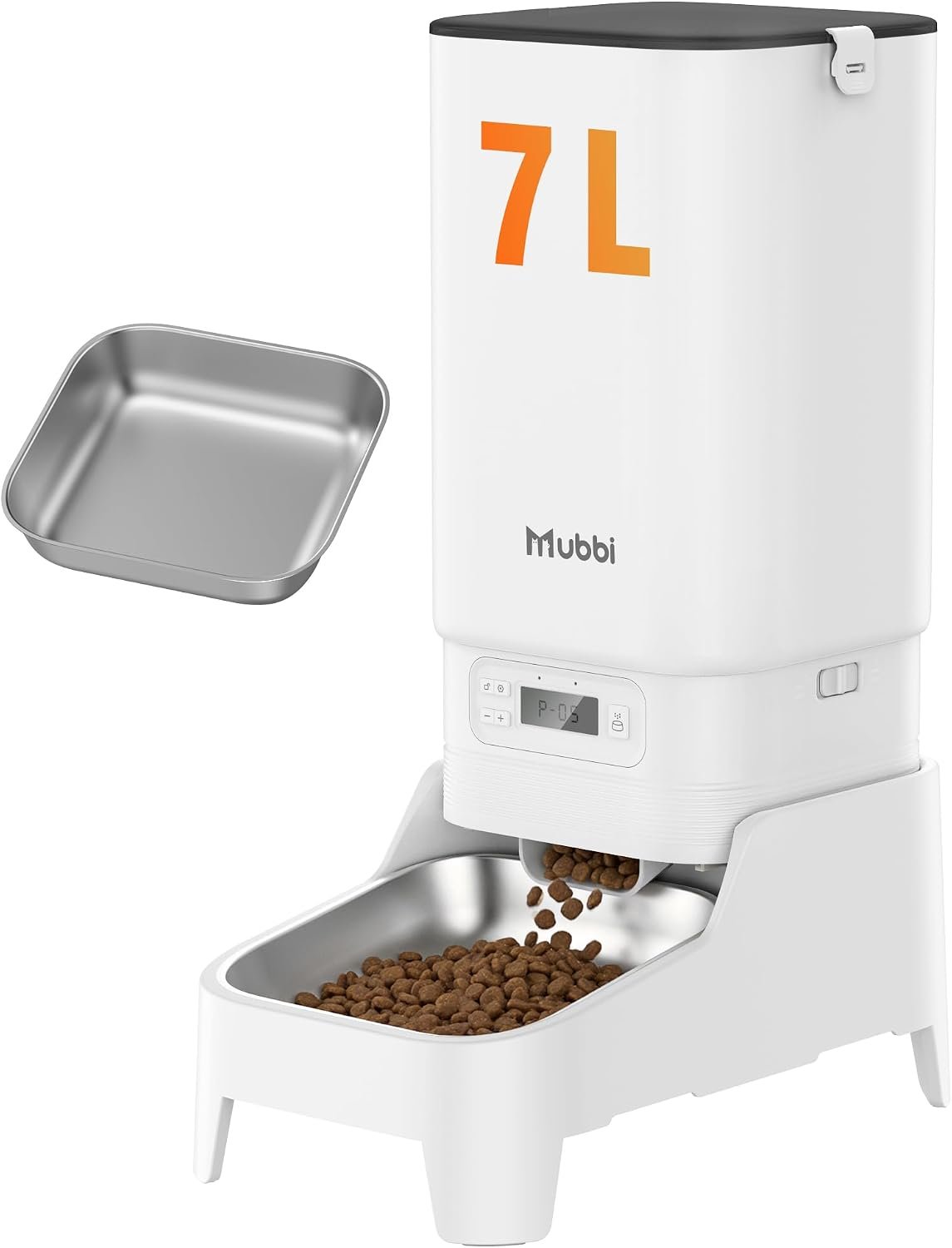 Automatic Dog Feeder with Elevated Stand – 7L Cat Food Dispenser with Large Food Tray, Timed Auto Cat Feeder for Dry Food, 6 Meals Per Day, No-Jam, Freshness Design, Detachable for Easy Clean Automatic Dog Feeder with Elevated Stand – 7L Cat Food Dispenser with Large Food Tray, Timed Auto Cat Feeder for Dry Food, 6 Meals Per Day, No-Jam, Freshness Design, Detachable for Easy Clean