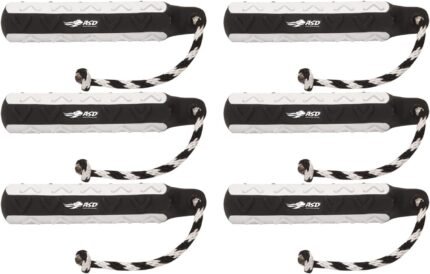 Avery ASD 2″ HexaBumper Hunting Sporting Gun Dog Game Retriever Dummy | Water & Upland Mark Training Retrieval Tool | Hexagonal, Floating Design, Easy-Grip Texture, Throw Rope, 6 Pack, Flasher (02716)