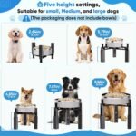 Aystkniet Dog Bowl Stand, Elevated Dog Bowl Holder Raised Dish(Stand Only) - Image 2