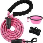 BARKBAY Dog Leash for Medium Large Dogs, Heavy Duty,Padded Handle Lead-5FT