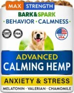 BARK&SPARK Hemp Calming Treats for Dogs - Stress, Anxiety Relief Treats