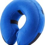 BENCMATE Inflatable Dog Cone Collar Alternative After Surgery Large, Blue