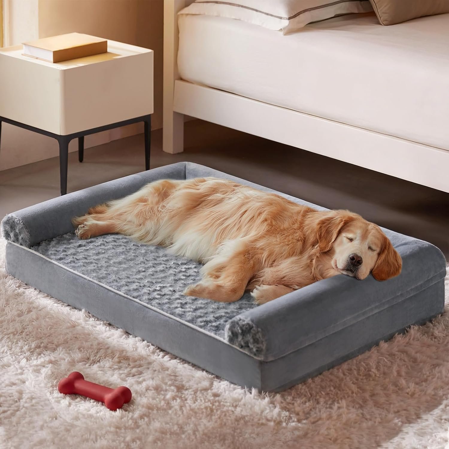 BFPETHOME Orthopedic Washable XXL Dog Bed for Senior Dog Cozy Sleep BFPETHOME Orthopedic Washable XXL Dog Bed for Senior Dog Cozy Sleep
