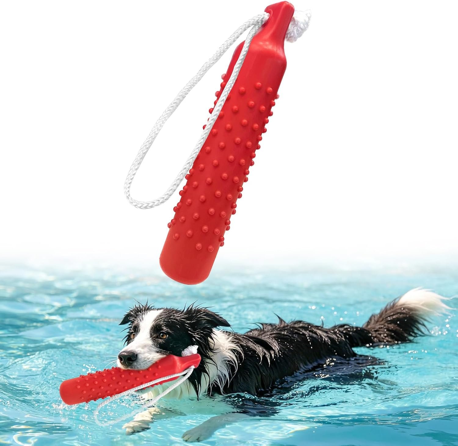 BINGPET Dog Float Bumper Toy,10.8 Inch Large Training Dummy Retrieving Bumpers Summer Pool Toy Tug Game for Large XL Dogs Retriever BINGPET Dog Float Bumper Toy,10.8 Inch Large Training Dummy Retrieving Bumpers Summer Pool Toy Tug Game for Large XL Dogs Retriever
