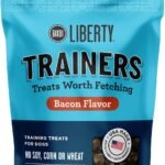 BIXBI Liberty Trainers, Bacon (6 oz, 1 Pouch) – Small Training Treats for Dogs – Low Calorie and Grain Free Dog Treats, Flavorful Pocket Size Healthy and All Natural Dog Treats