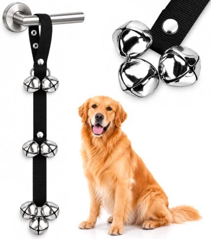 BLUETREE Dog Doorbells Premium Quality Training Potty Great Dog Bells Adjustable Door Bell Dog Bells for Potty Training Your Puppy The Easy Way - 7 Extra Large Loud 1.4 DoorBells